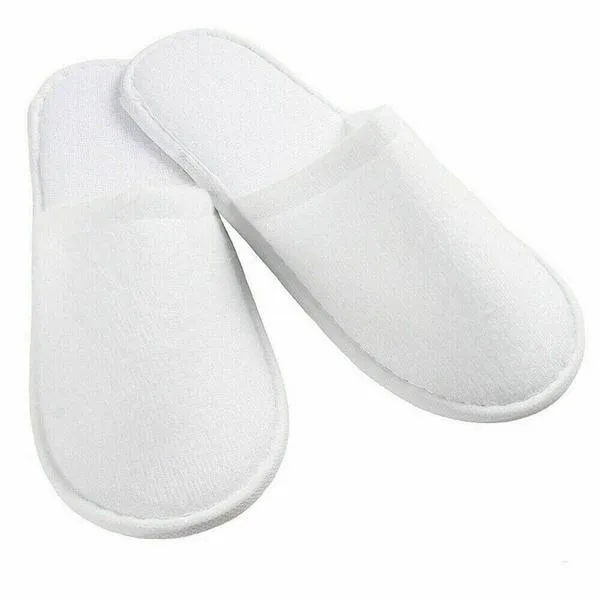 20-Pairs: Spa Hotel Guest Soft Slippers Closed Toe Disposable Travel Slipper