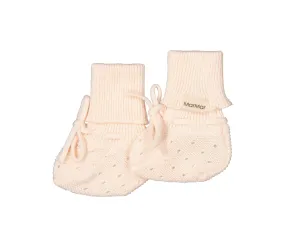 Abootie, Knit booties - Soft Rosa