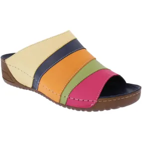 Adesso Mari MULTI Leather Mule Sandal MARI-A7178