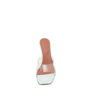 Amina Muaddi Bicolor Lupita Glass PVC Transparent Slipper 40