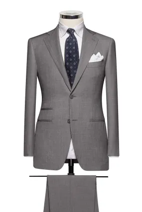 Barberis Canonico 365 Essentials Merino Wool Mid Grey Twill