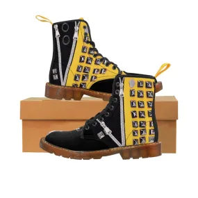 Bizy Moto Style Canvas Boots,Casual Hiking/Walking Boots, Christmas/Thanksgiving/Birthday/His/Hers/Couple/Anniversary/Graduation G