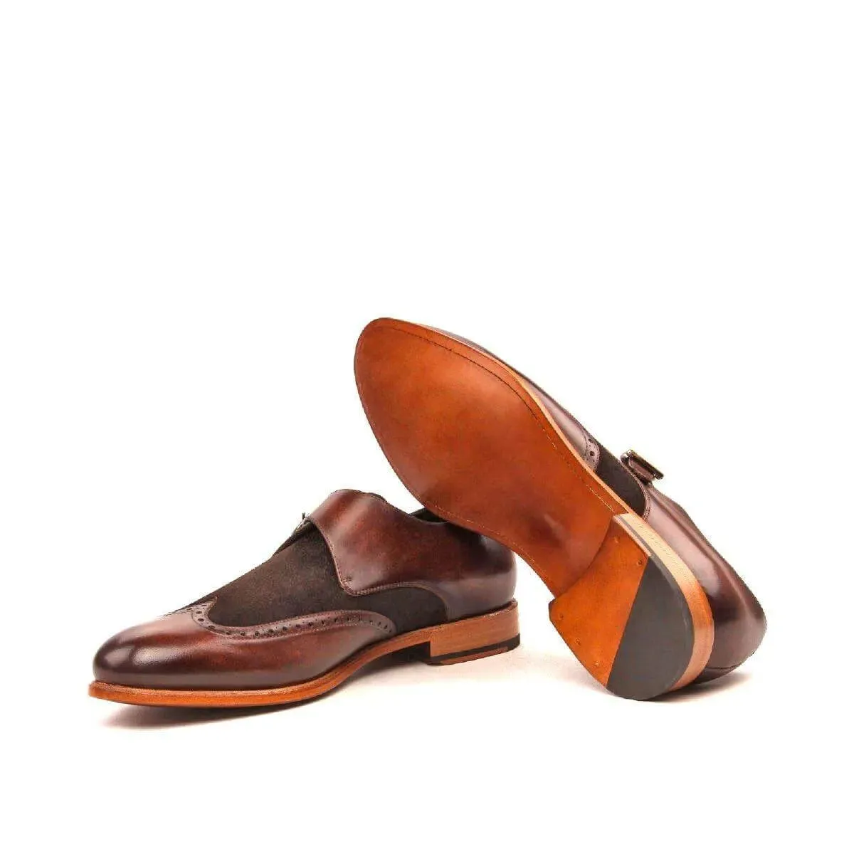 Chaz Single Monk Patina Shoes II