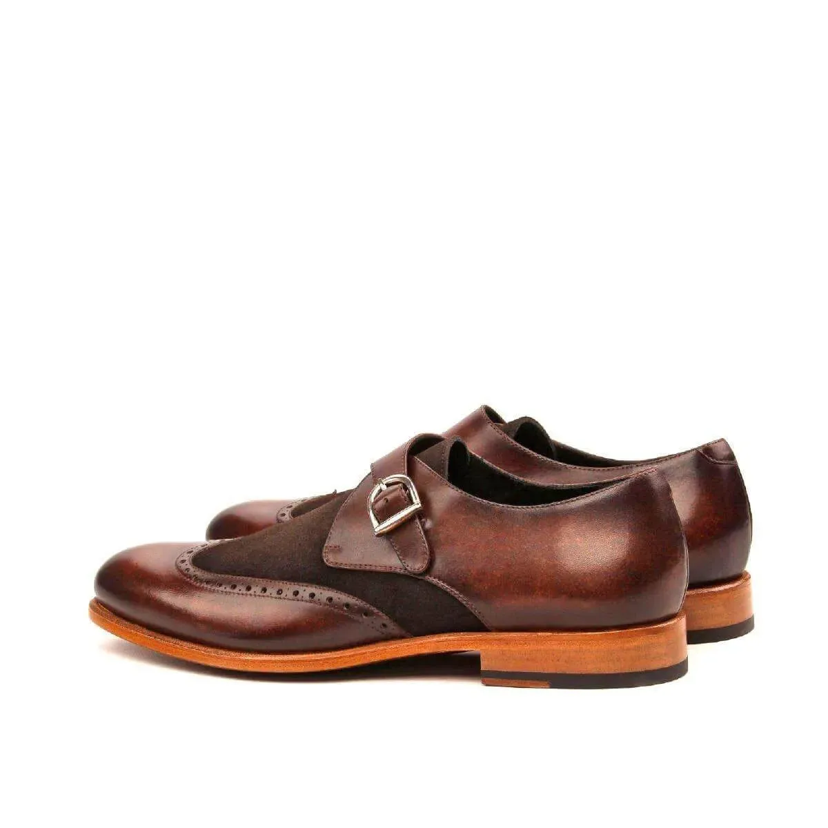 Chaz Single Monk Patina Shoes II