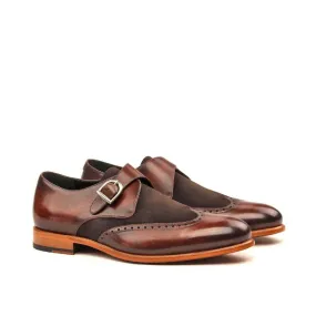 Chaz Single Monk Patina Shoes