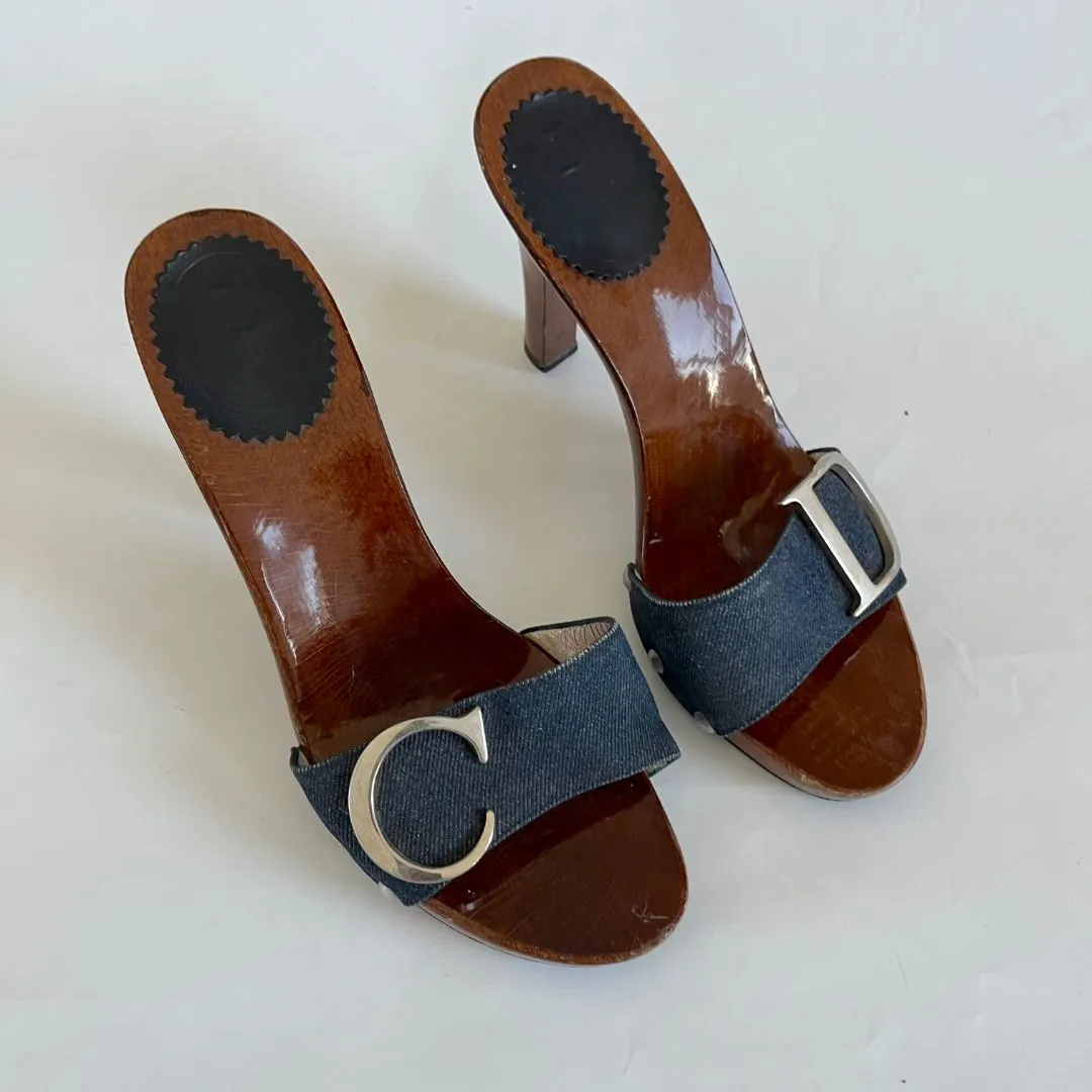 Christian Dior Vintage Mule Sandals, 41