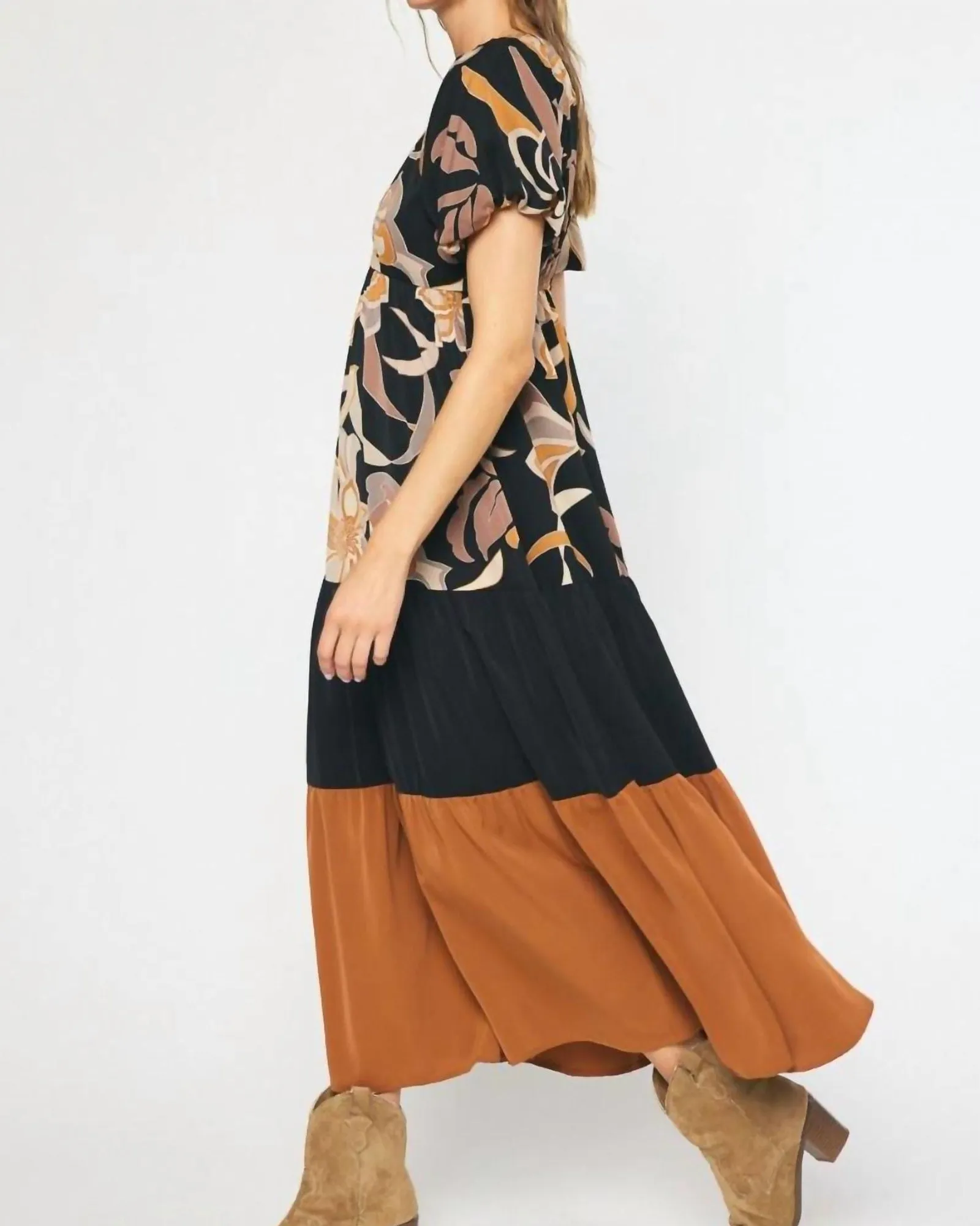 Contemporary Boho Dress In Multi | Multi
