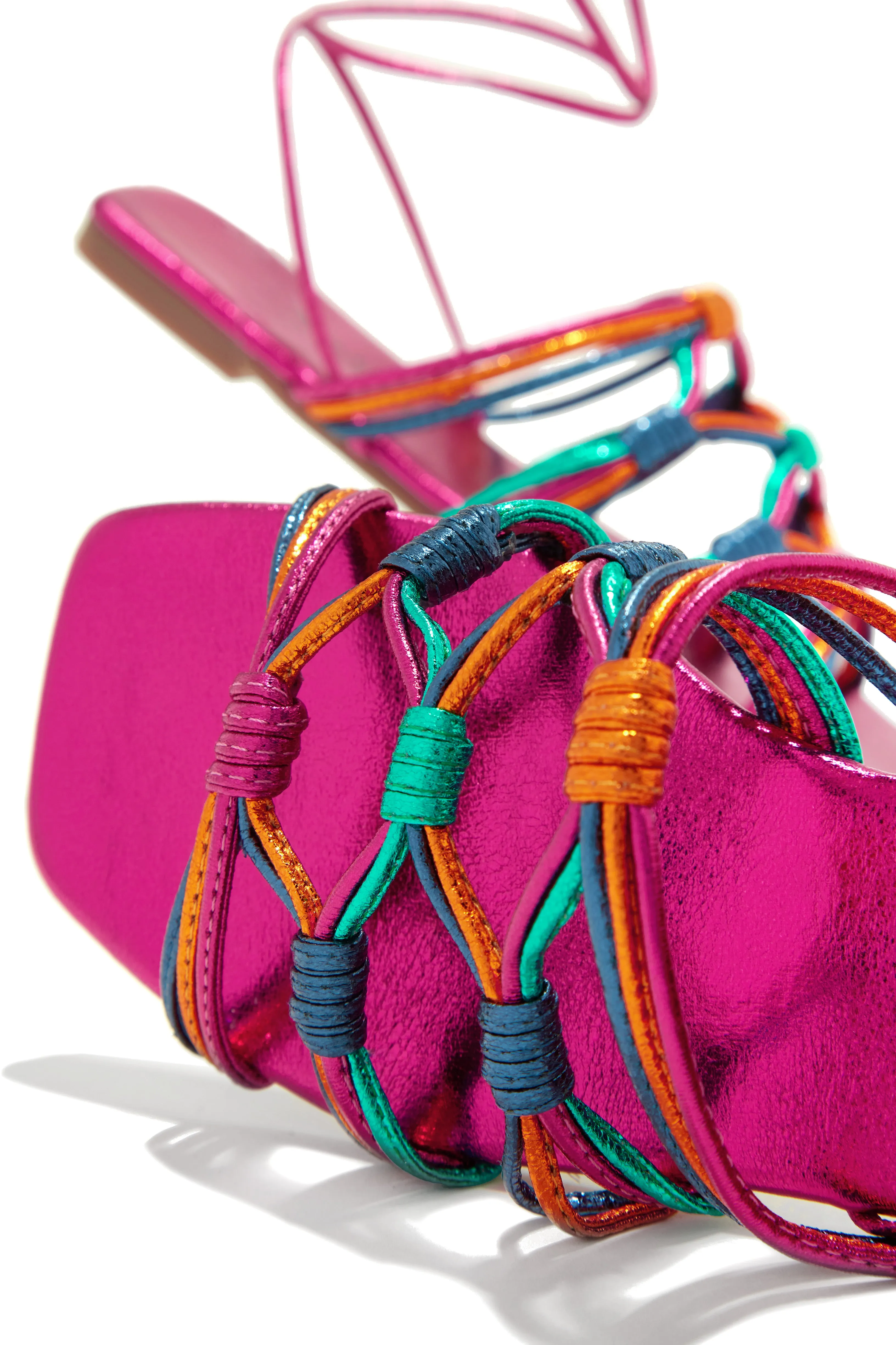 Eternal Nights Lace Up Sandals - Multi