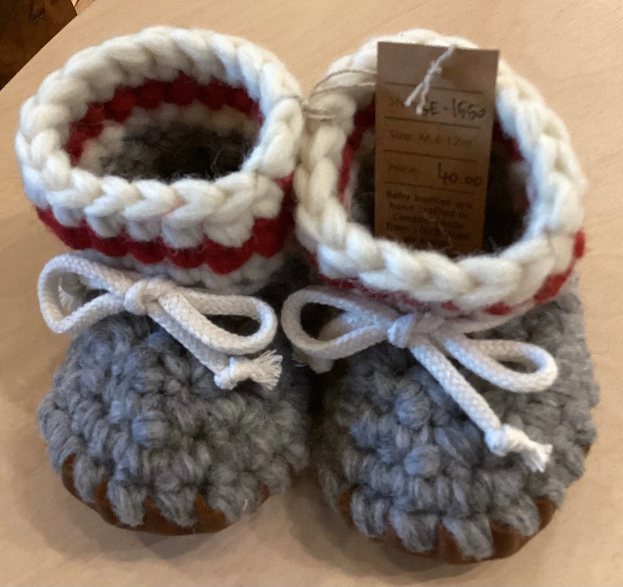 GE1-1662 Knit Toddler Booties