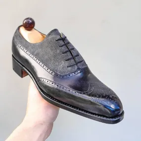 Handmade Formal Luxury Navy Oxfords