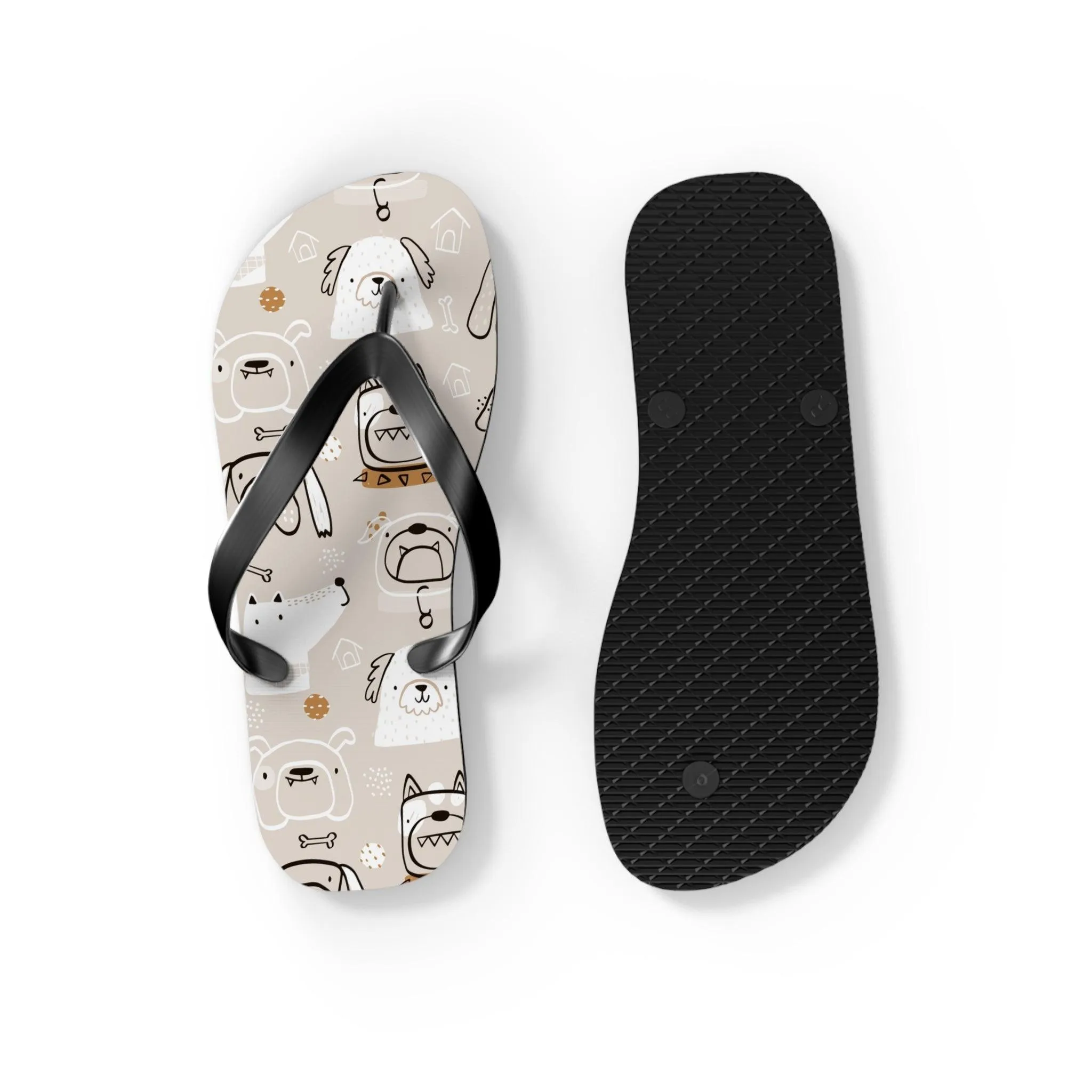 Illustrated Doggers II Flip Flops