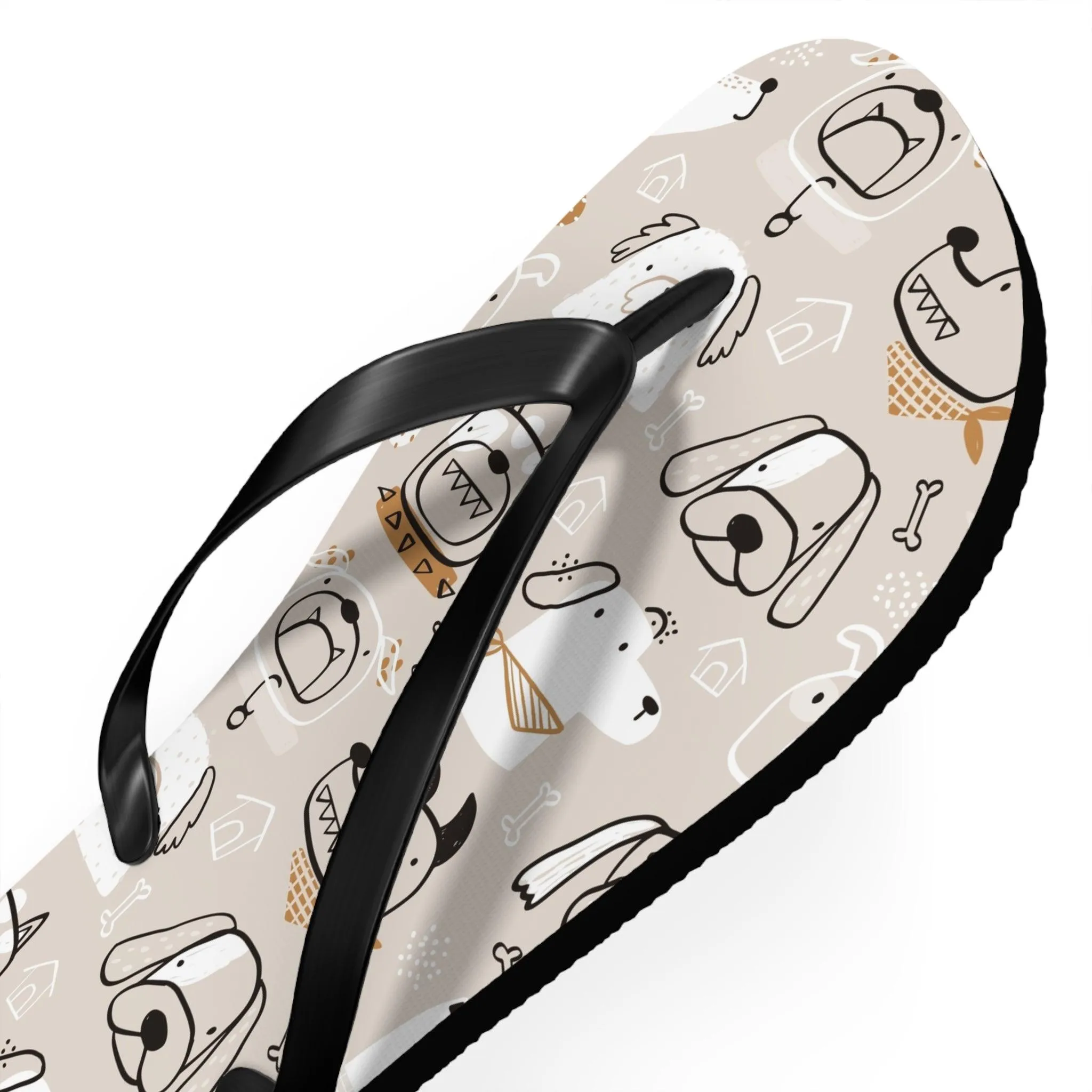 Illustrated Doggers II Flip Flops