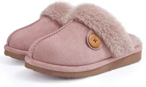 Litfun Fuzzy Slippers for Women with Memory Foam Winter Fluffy House Shoes Indoor Outdoor