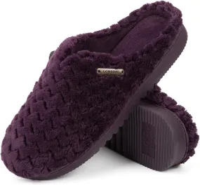 LongBay Women's Slip-On House Slippers Comfy Memory Foam Bedroom Shoes