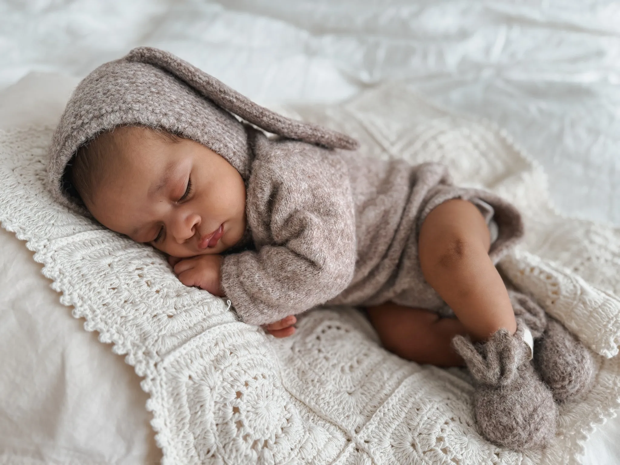 Luna   Luca Bunny Ear Booties