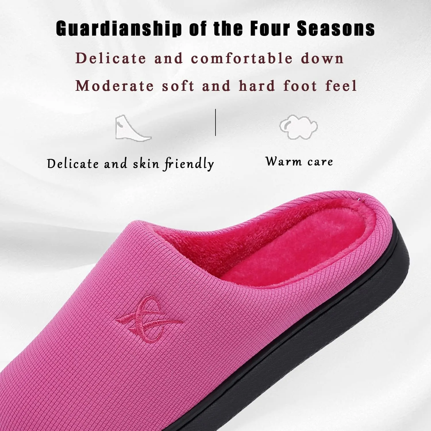 Memory Foam Slippers for Women's and Men's Casual House Shoes