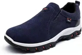 Men's Canvas Slip-On Orthopedic Loafers Casual Breathable Non Slip Outdoor Flats Driving Sneakers for Plantar Fasciitis, for Pain Relief Walking Boat Shoes