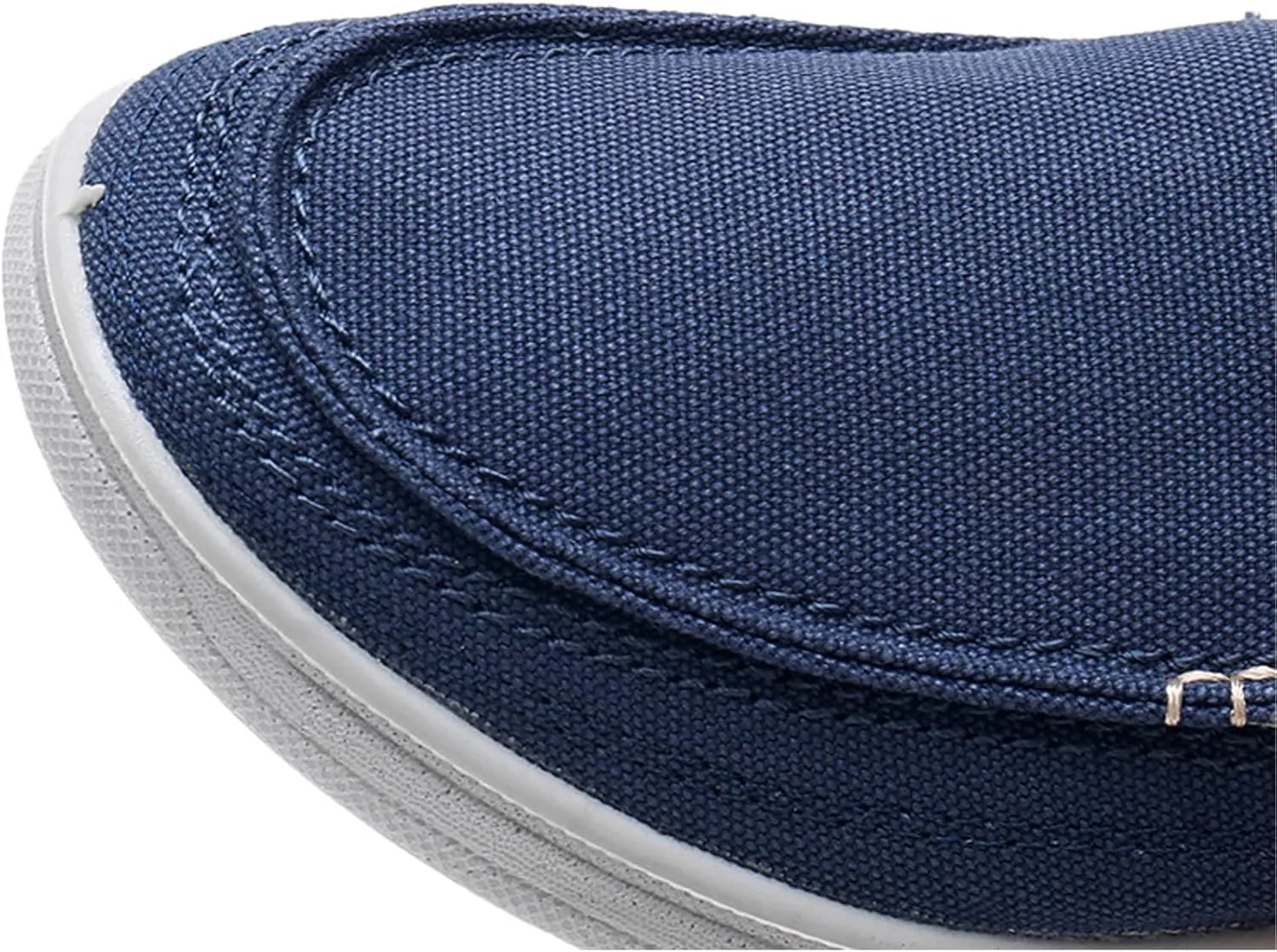 Men's Canvas Stirrup Shoes Casual Comfortable Non-Slip Sneakers Flat Bottom Breathable Soft Bottom Driving Walking Boat Shoes