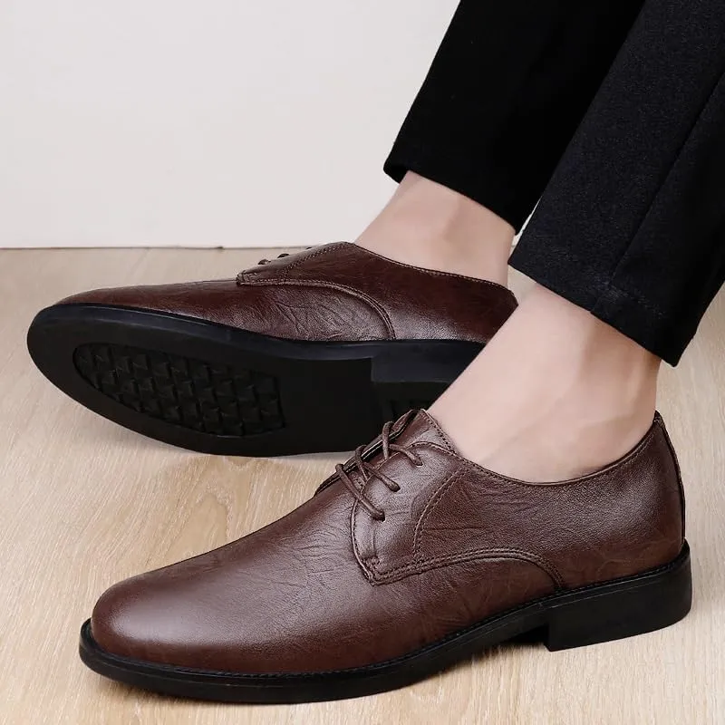 Men's Classic Casual Dress Shoes Lace-up Formal Oxfords Business Walking Tuxedo Shoes for Men