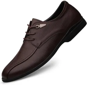 Men's Patent Leather Dress Shoes Fashion Pointed Toe Lace Up Business Tuxedo Oxfords Shoes