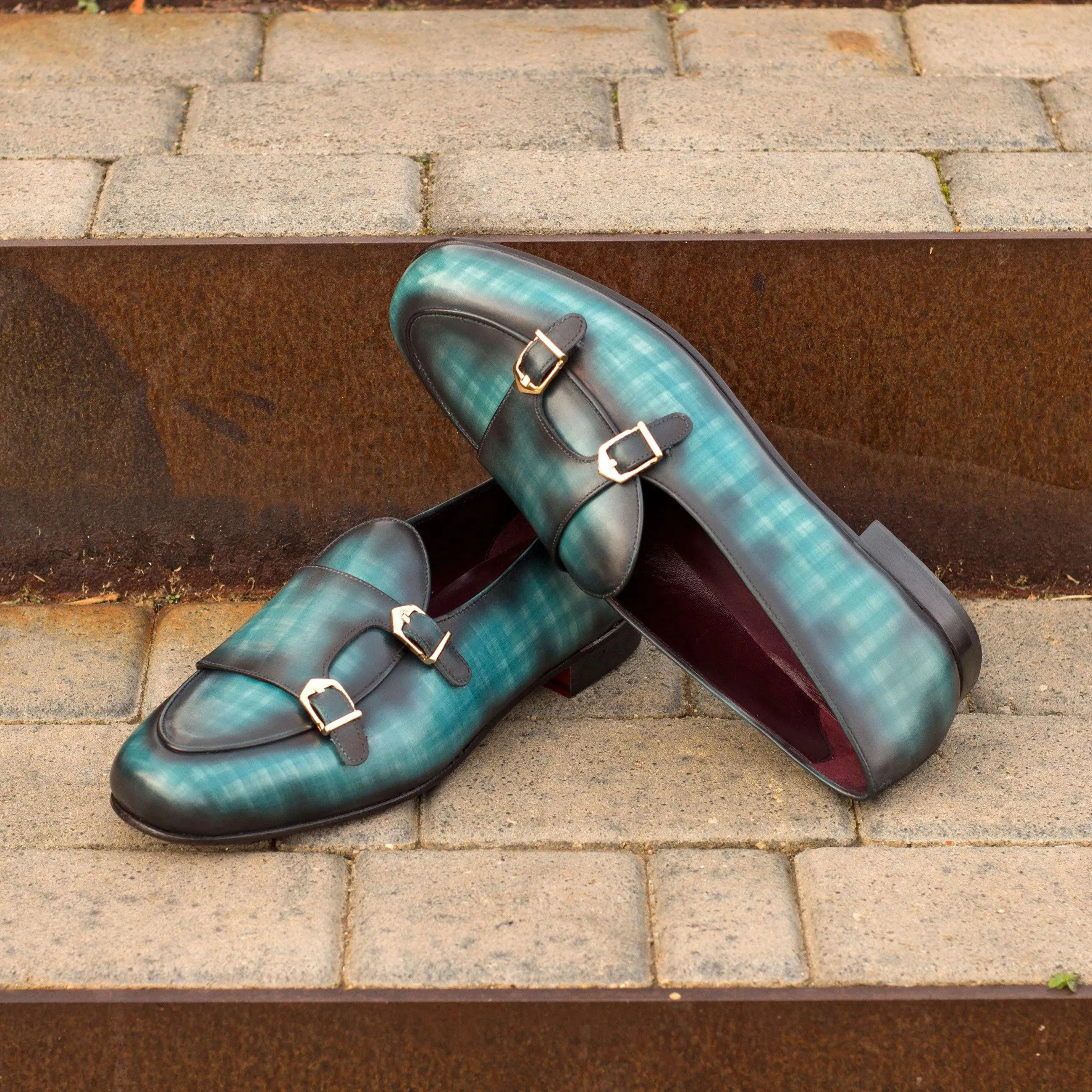 Mercelo Belgian Patina Monk Slipper