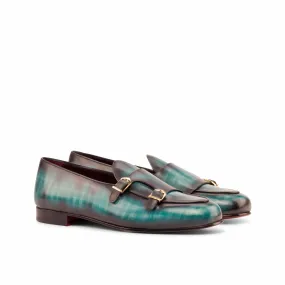 Mercelo Belgian Patina Monk Slipper