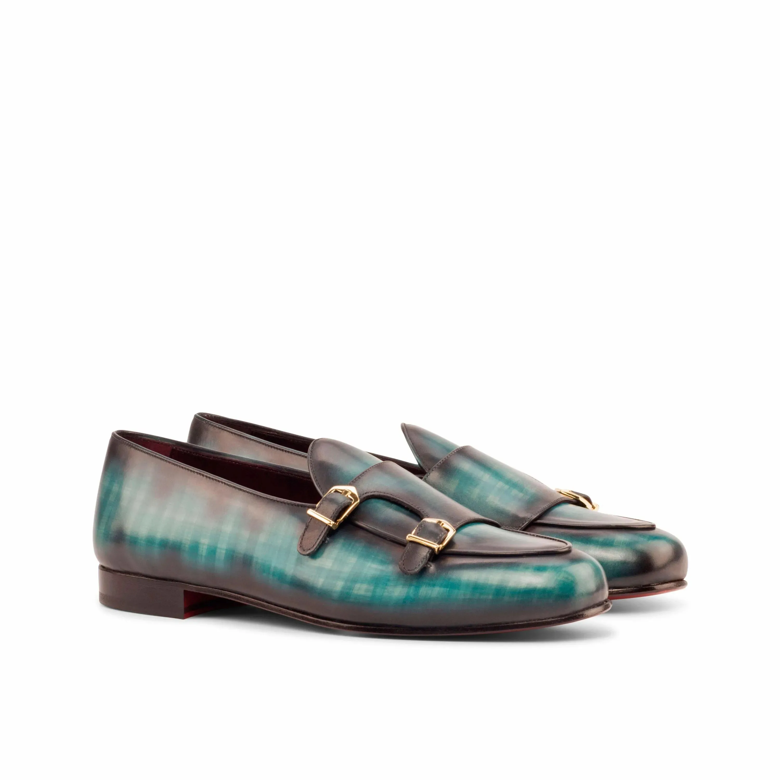 Mercelo Belgian Patina Monk Slipper