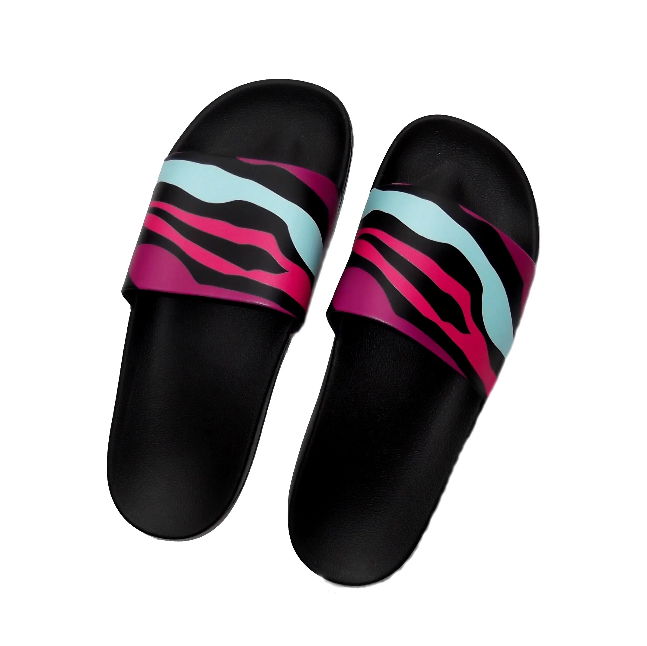 Multi-color Zebra Slide Sandals- sale!