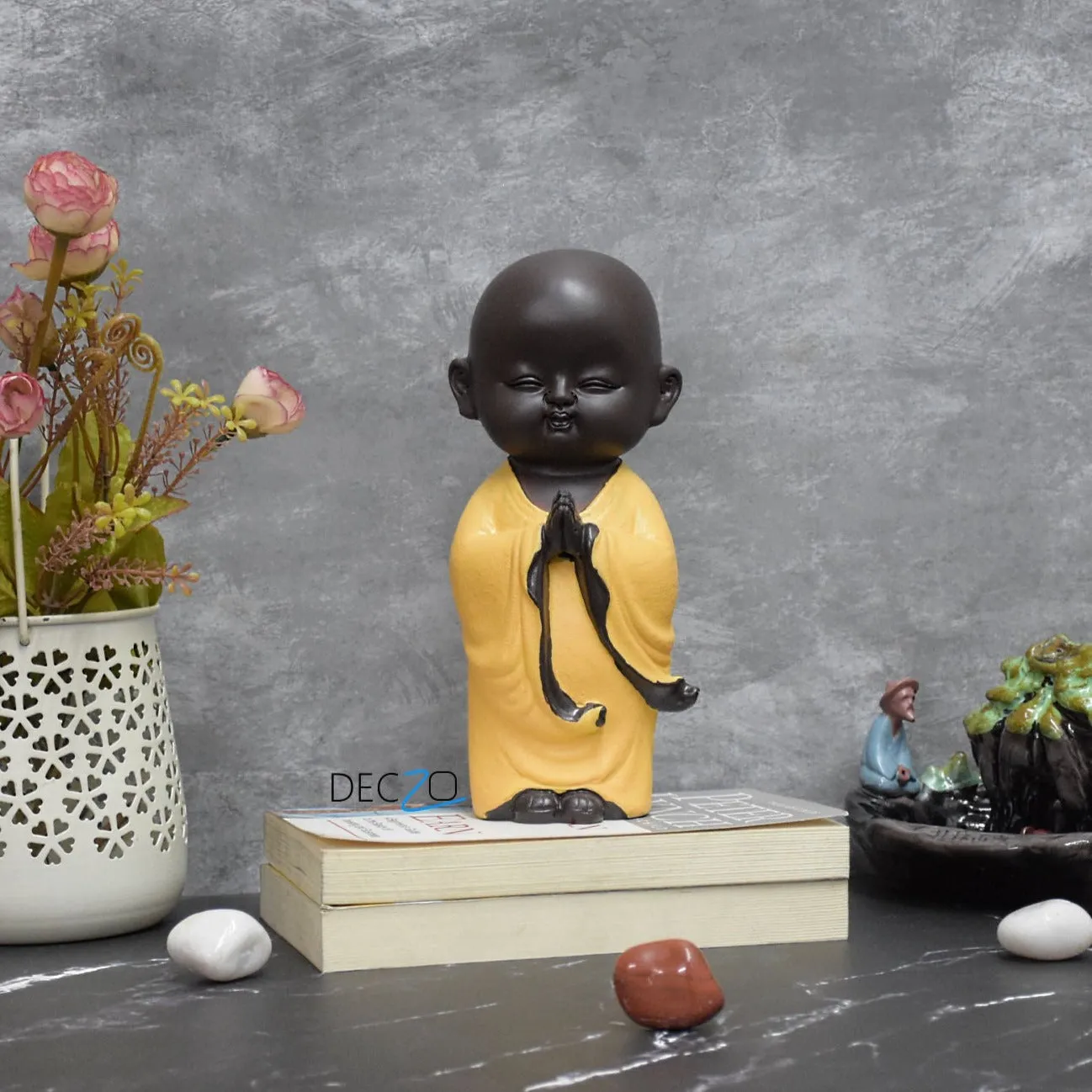 Namaste Buddha Monk : Yellow