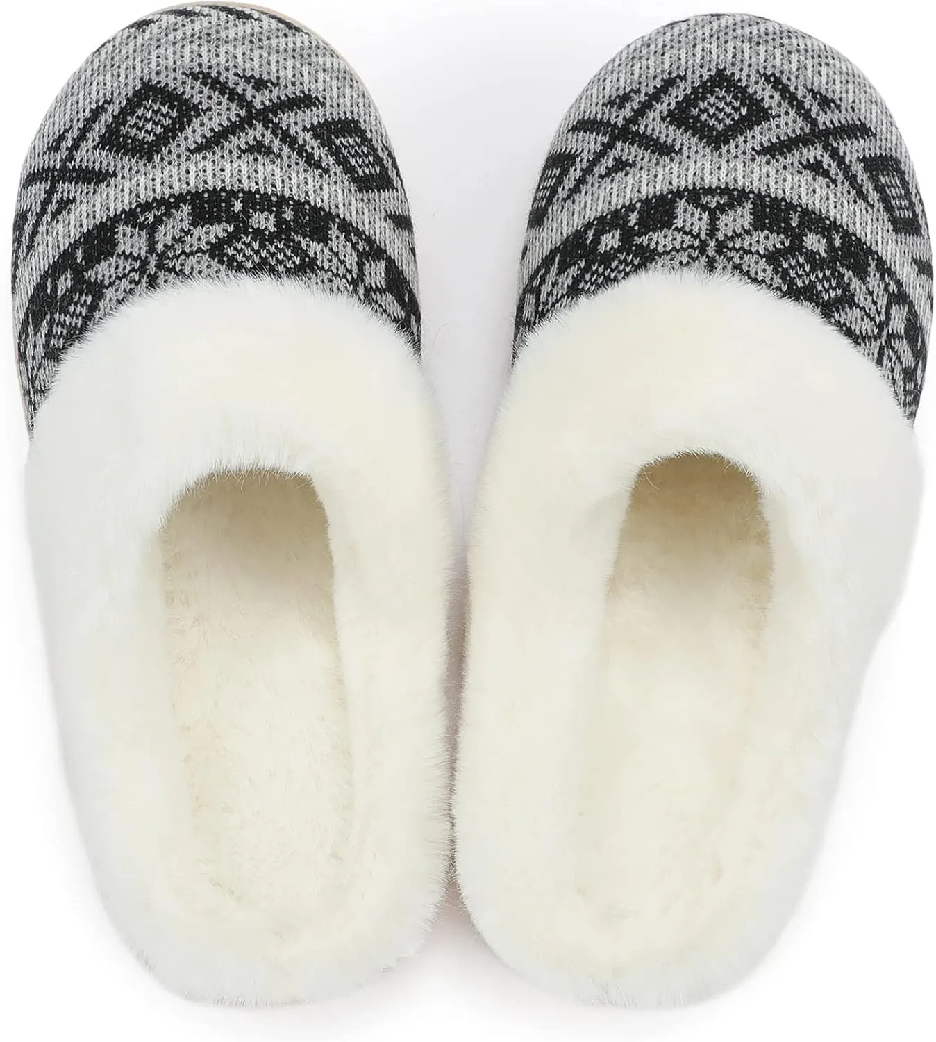 NineCiFun Women's Warm Fuzzy Cute Christmas Slippers - Memory Foam Insole, Bedroom & Gift