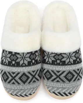 NineCiFun Women's Warm Fuzzy Cute Christmas Slippers - Memory Foam Insole, Bedroom & Gift