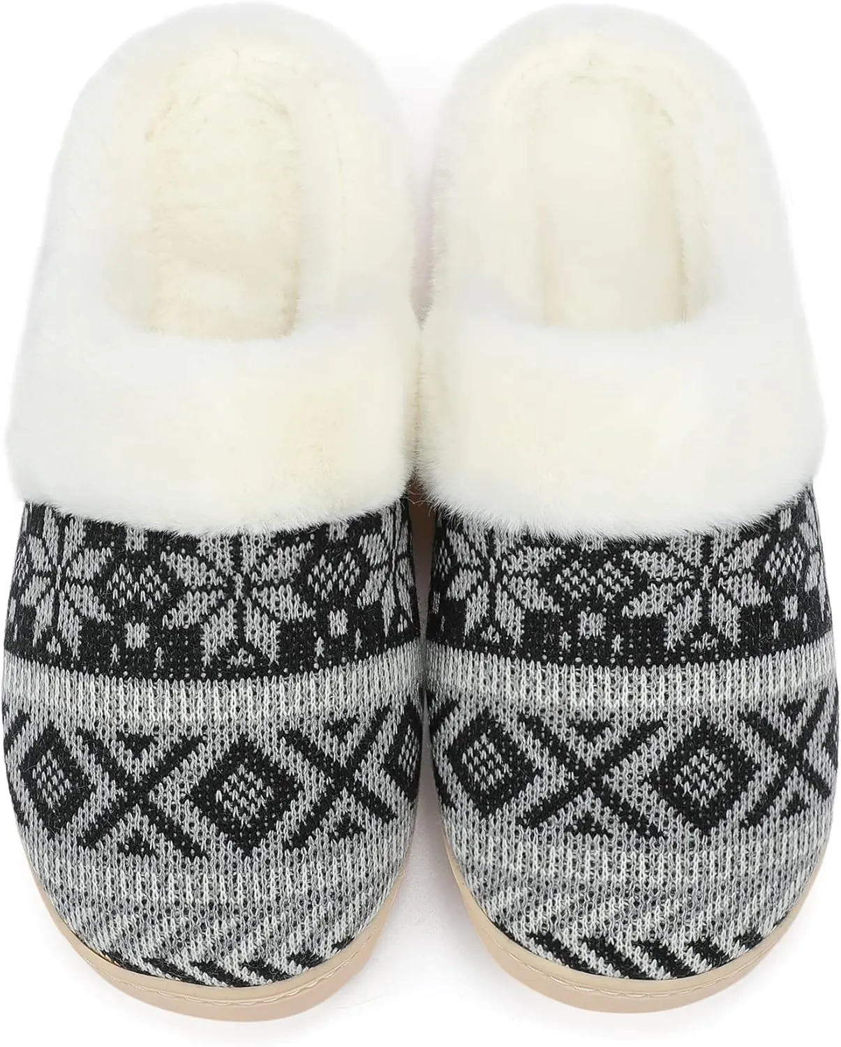 NineCiFun Women's Warm Fuzzy Cute Christmas Slippers - Memory Foam Insole, Bedroom & Gift