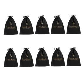 Non Woven Shoe Bag Pack Of  10 Black Plain