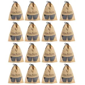 Non Woven Shoe Bag Pack Of  16 Beige See-Thru