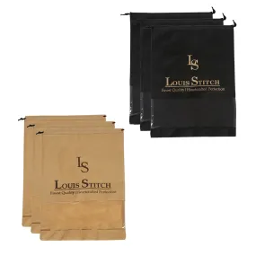 Non Woven Shoe Bag Pack Of  6 Black & Beige See Thru