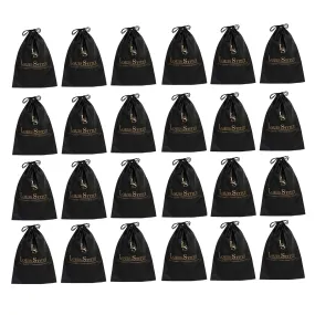 Non Woven Shoe Bag Pack Of  8 Black & Beige Plain - See Thru
