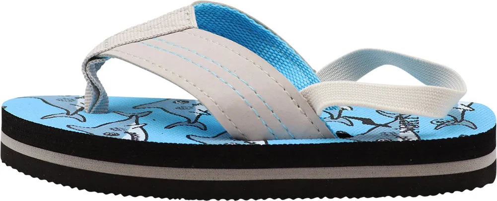 Norty Toddler Flip Flops for Kids Baby Boys Girls Elastic Slingback Flat Sandal