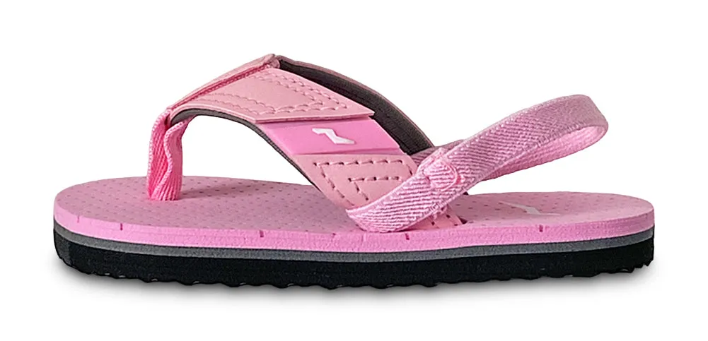 Norty Toddler Flip Flops for Kids Baby Boys Girls Elastic Slingback Flat Sandal