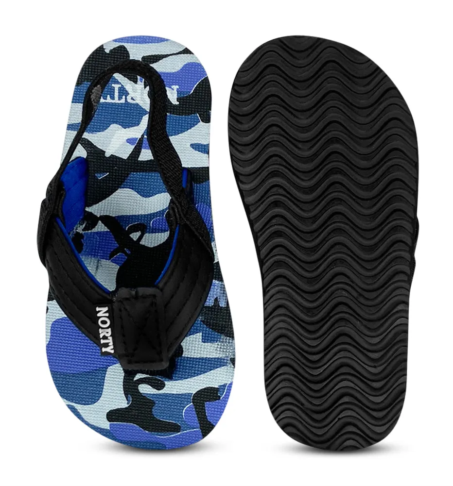 Norty Toddler Flip Flops for Kids Baby Boys Girls Elastic Slingback Flat Sandal
