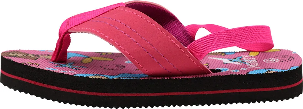 Norty Toddler Flip Flops for Kids Baby Boys Girls Elastic Slingback Flat Sandal