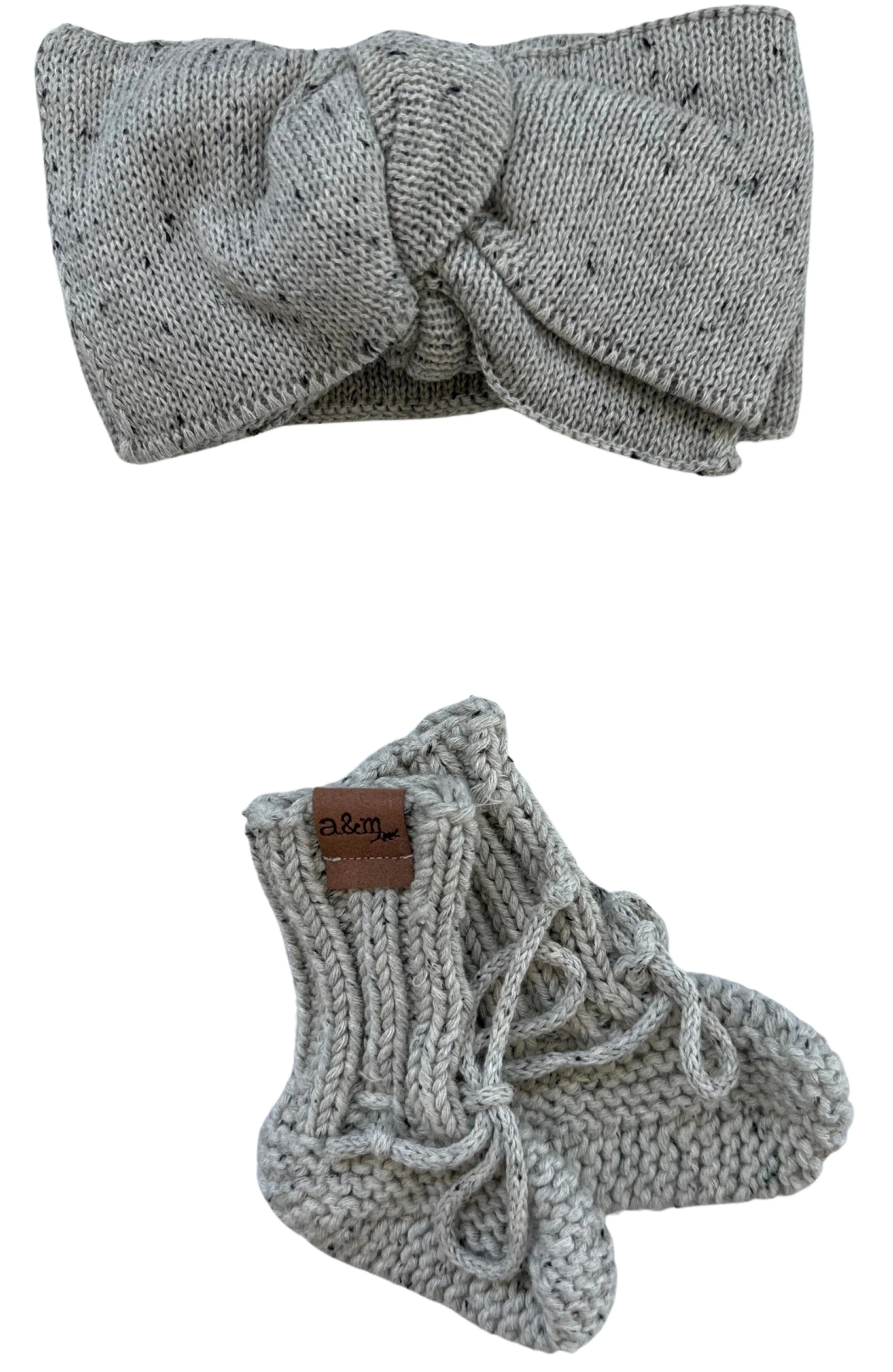 Organic Cotton Bow & Bootie Sets