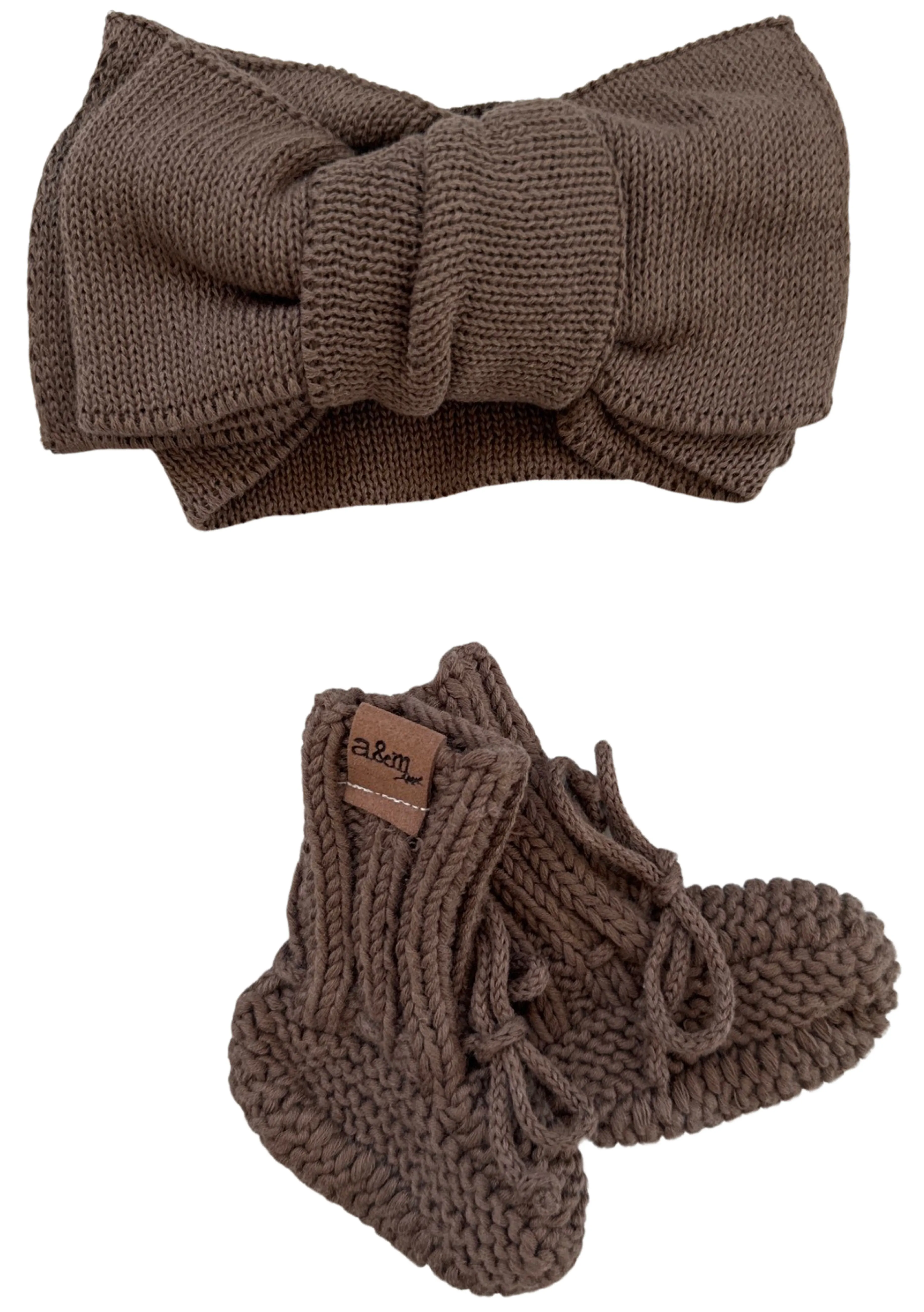 Organic Cotton Bow & Bootie Sets
