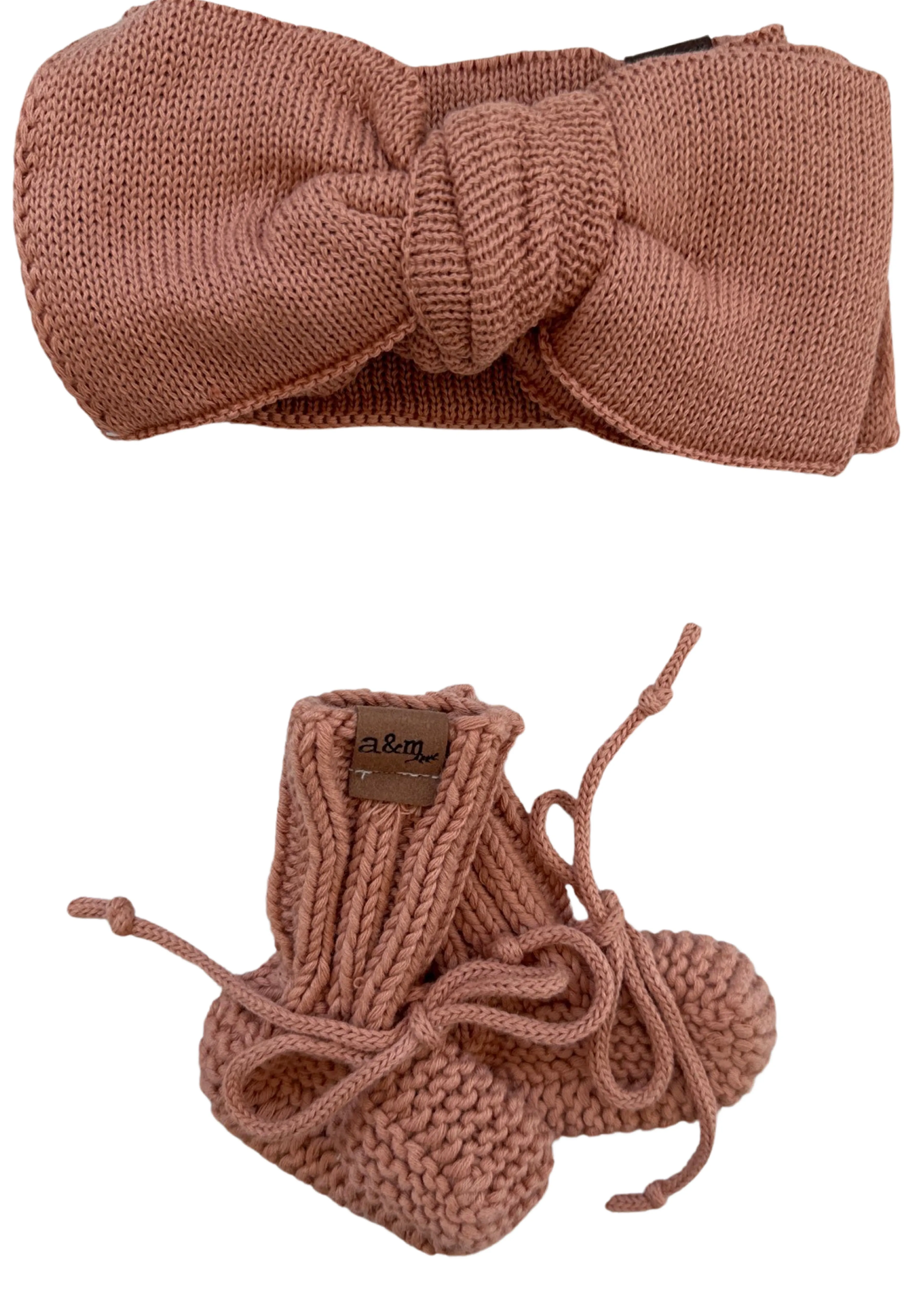 Organic Cotton Bow & Bootie Sets