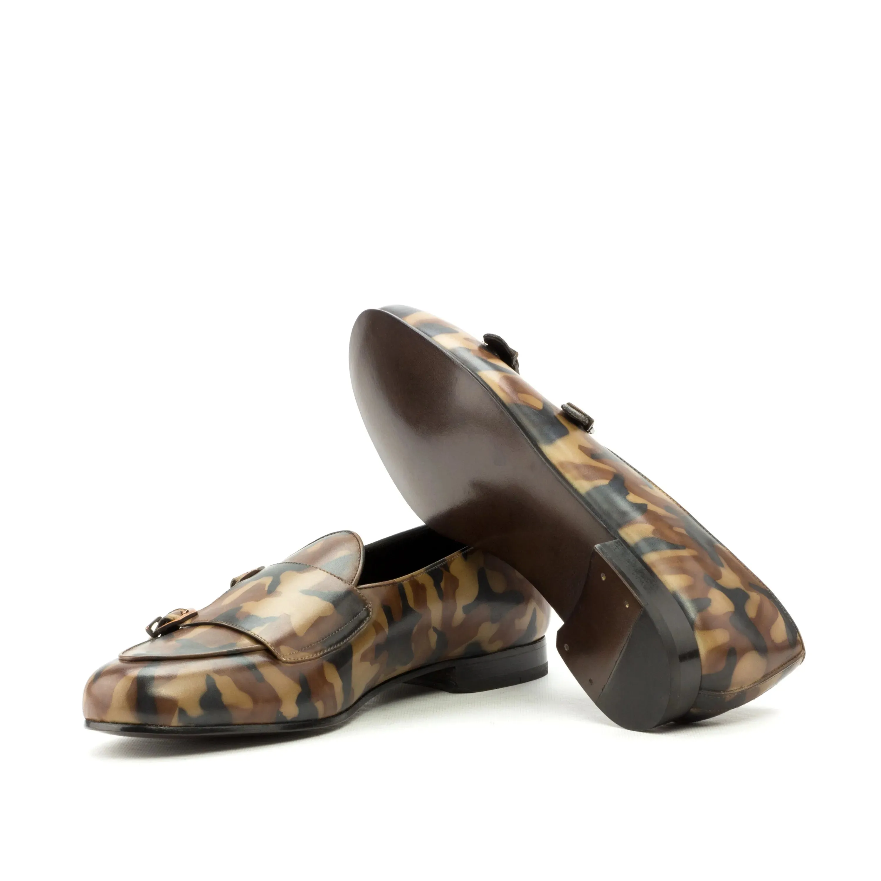 Pelagios Belgian Patina Monk Slipper