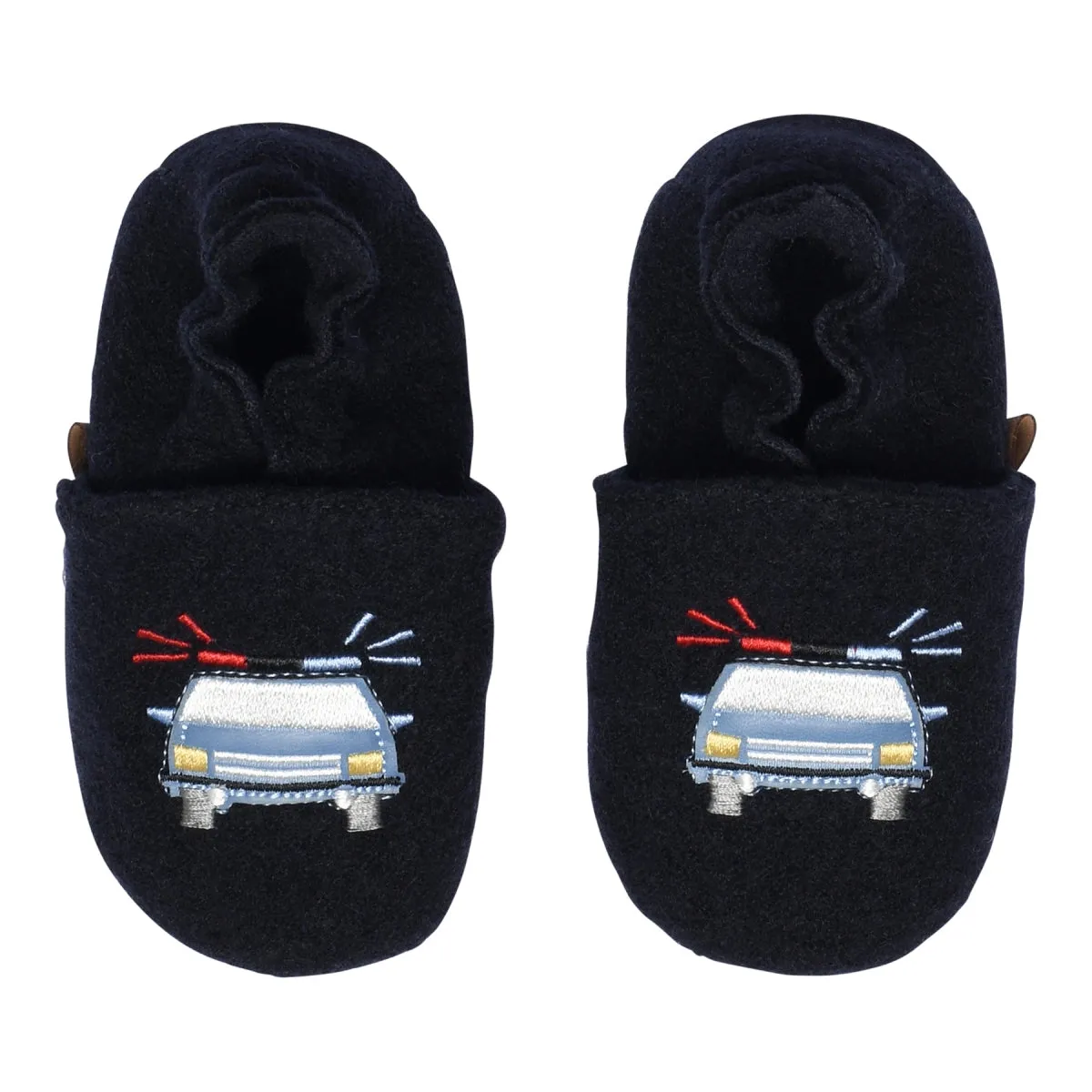 Policecar wool slippers