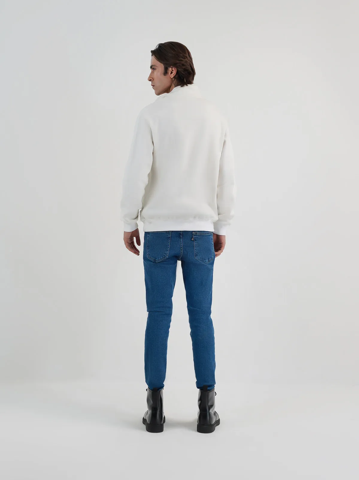 "FRAZER" Casual Mock Neck Sweatshirt