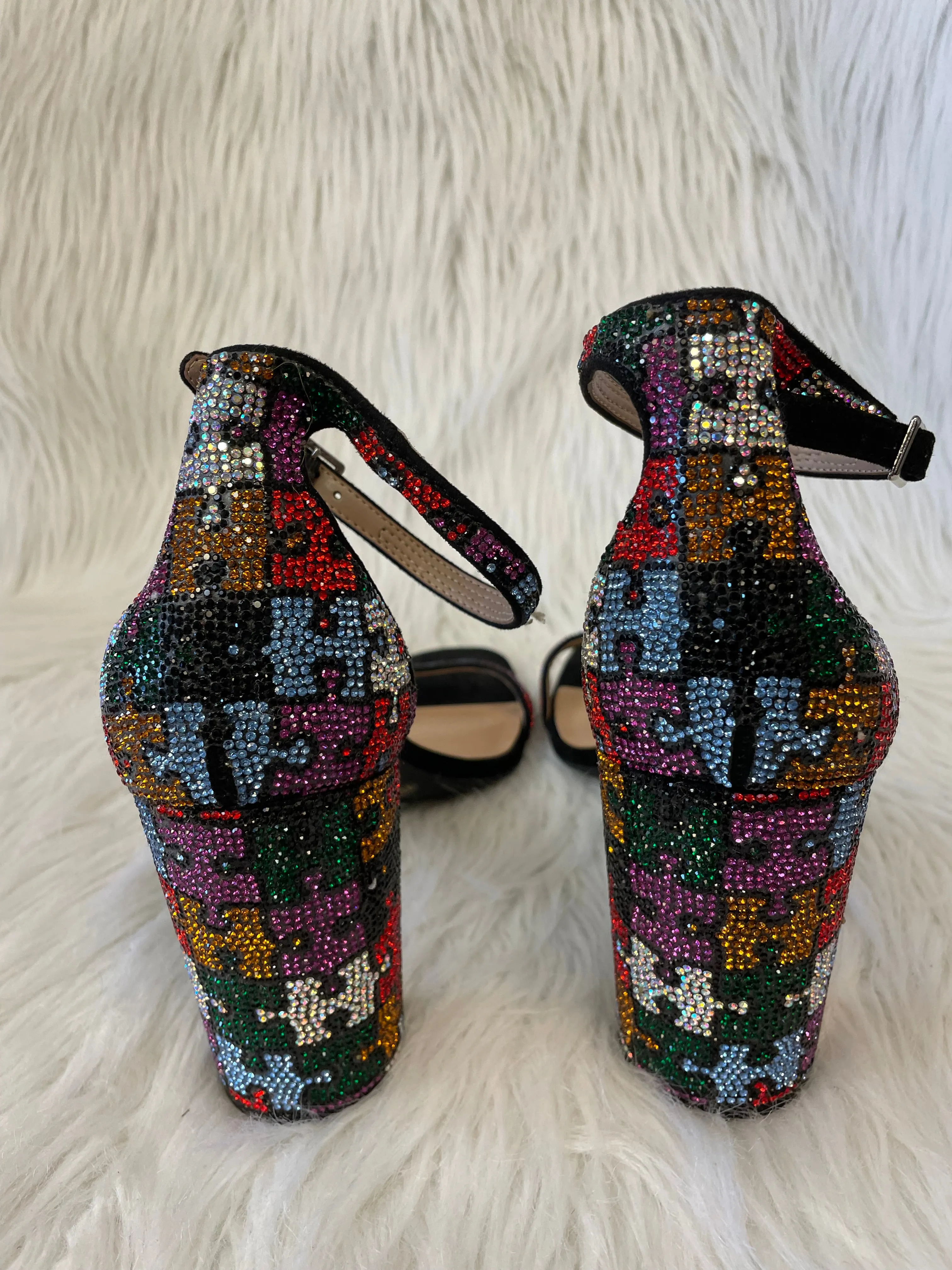 Sandals Heels Block By Inc In Multi-colored, Size: 11