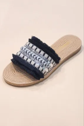 Sandy Tassel Decor Flat Sandals