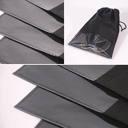 Set of 36 Shoe Bags for Travel Non-Woven with Rope for Men and Women Large Shoes Storage Pouch Organizer