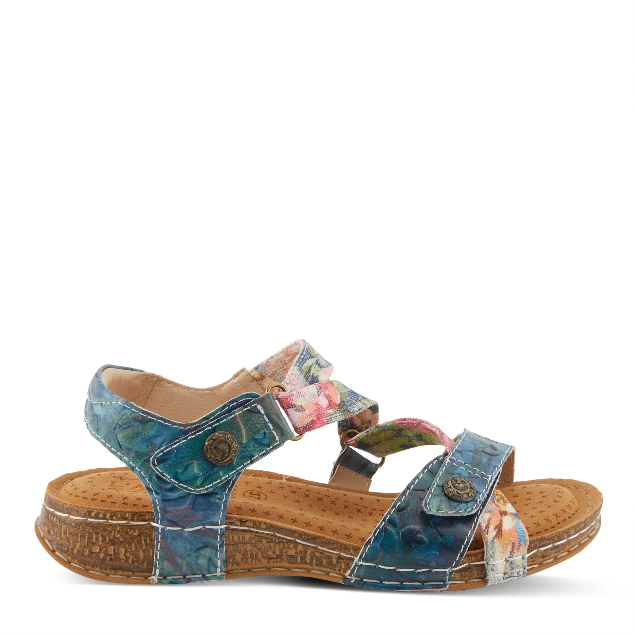 Spring Step Shoes L'Artiste Collette Sandals Women's Leather Multi Color